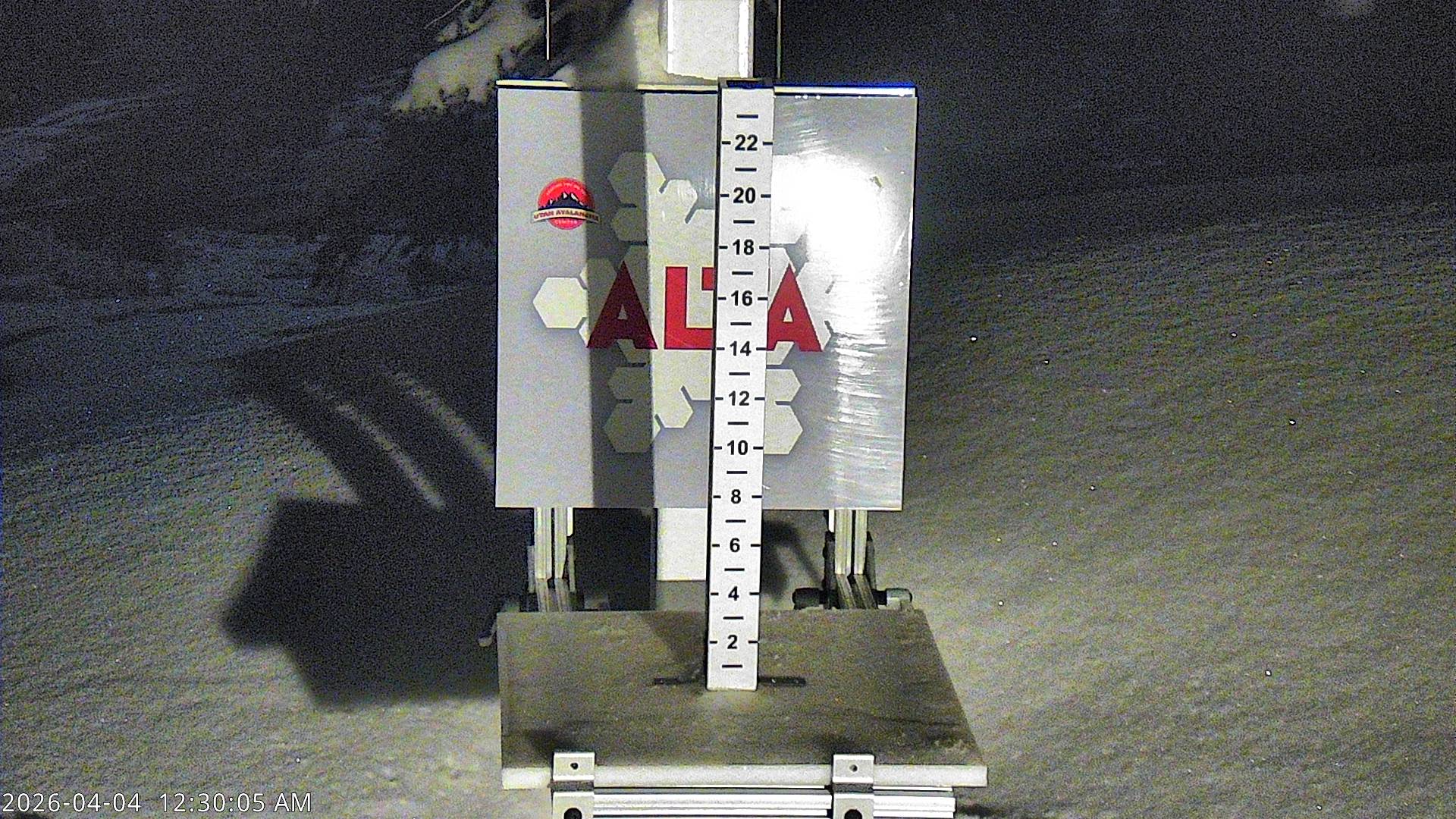 Alta Ski Area snow stake cam
