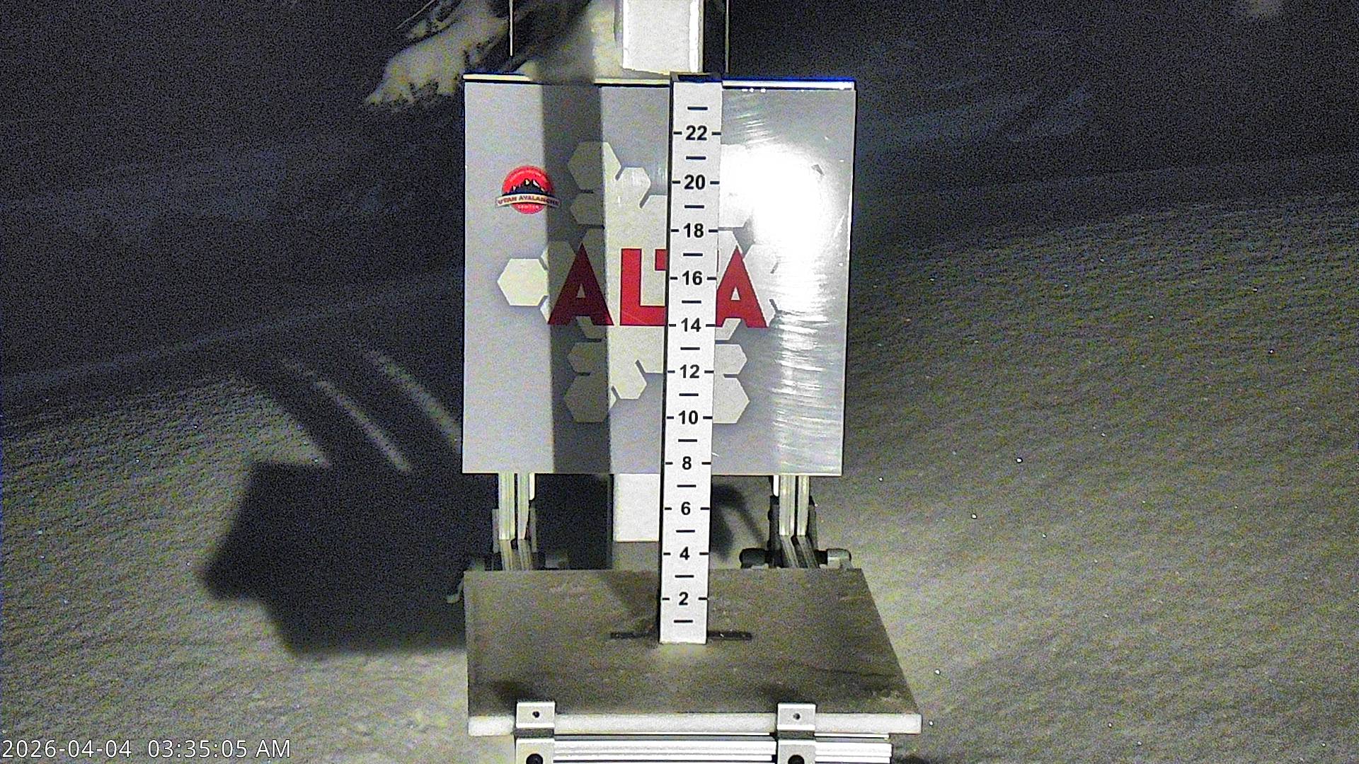 Alta Ski Area snow stake cam