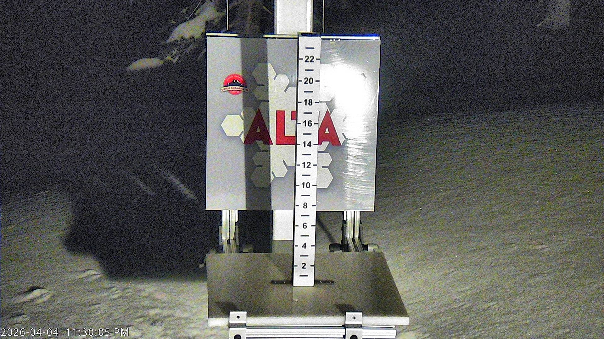 Alta Ski Area snow stake cam
