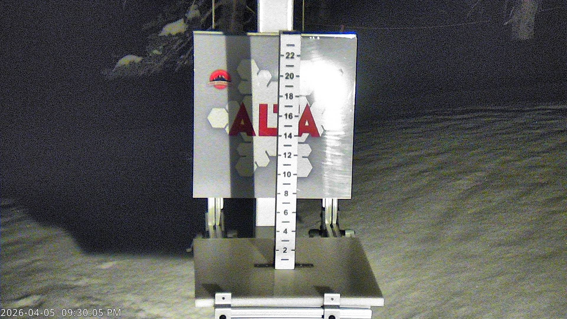 Alta Ski Area snow stake cam