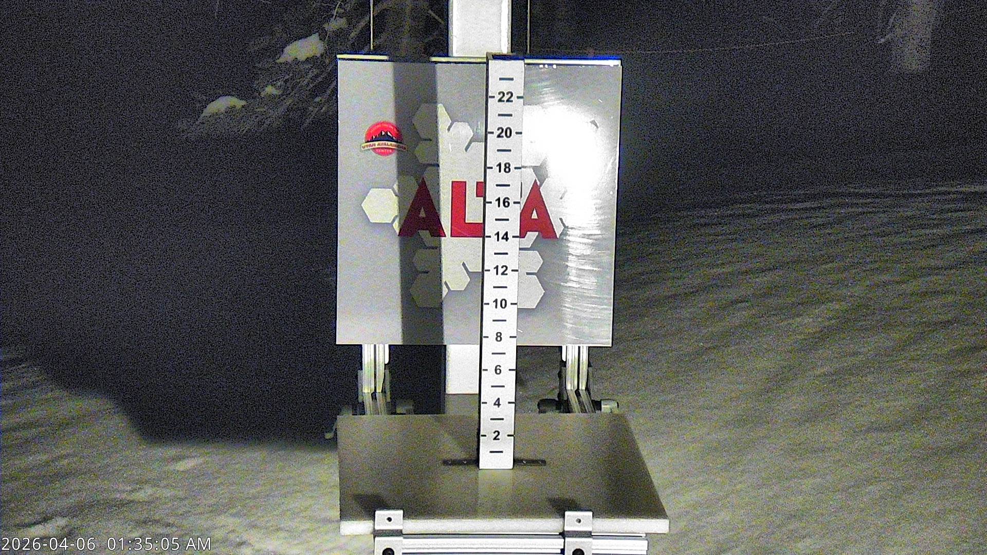 Alta Ski Area snow stake cam