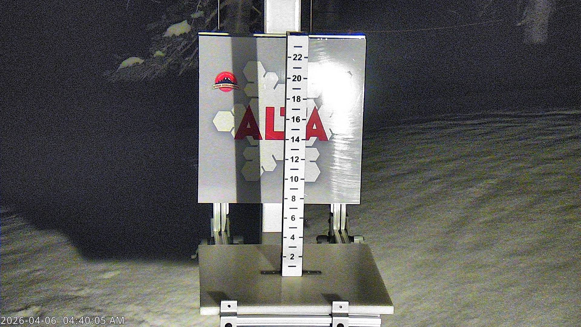 Alta Ski Area snow stake cam