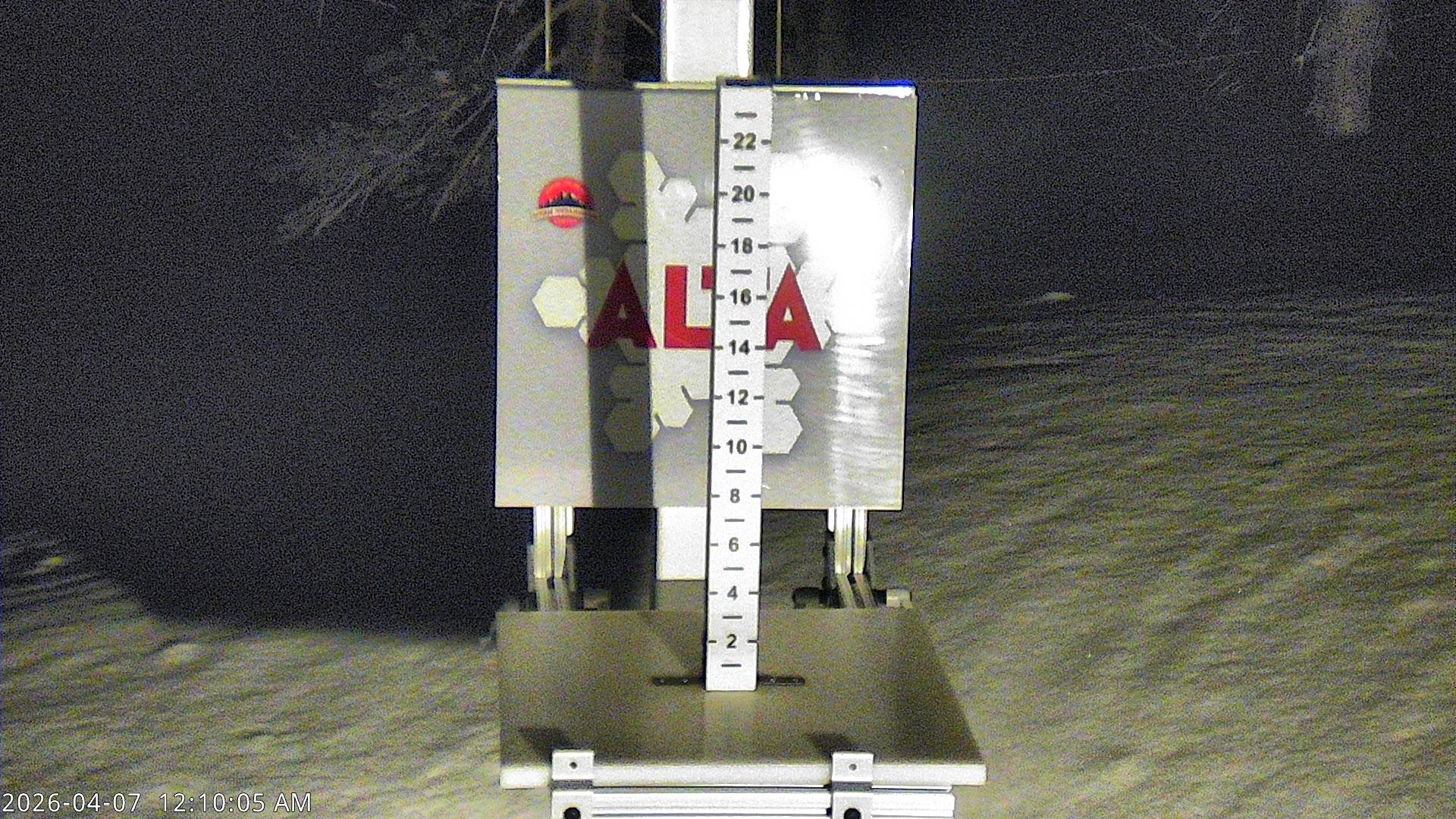 Alta Ski Area snow stake cam
