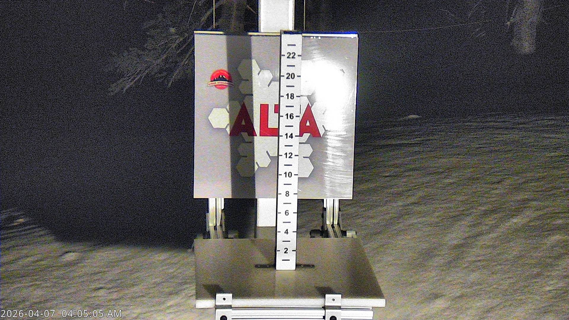 Alta Ski Area snow stake cam