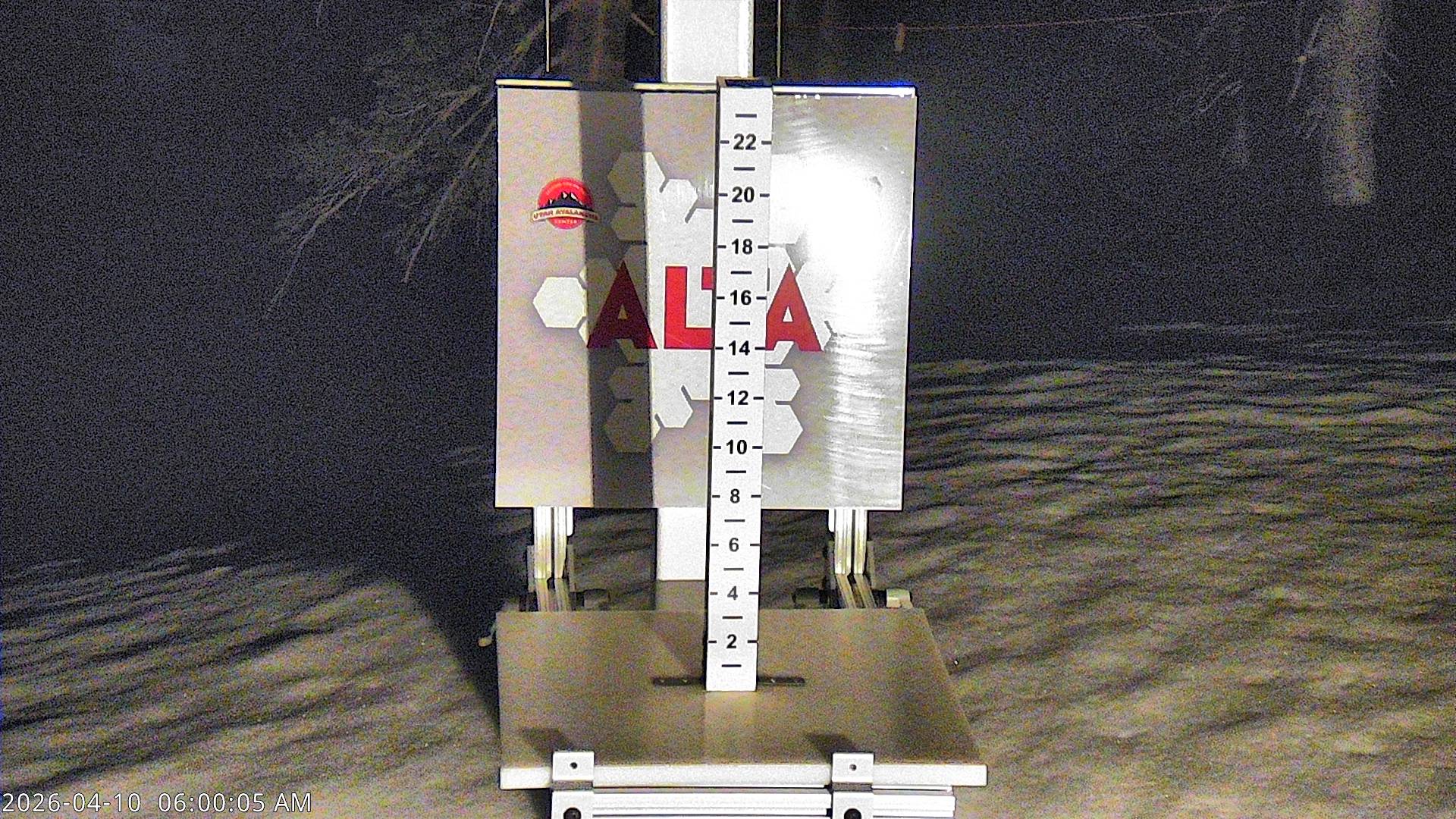 Alta Ski Area snow stake cam