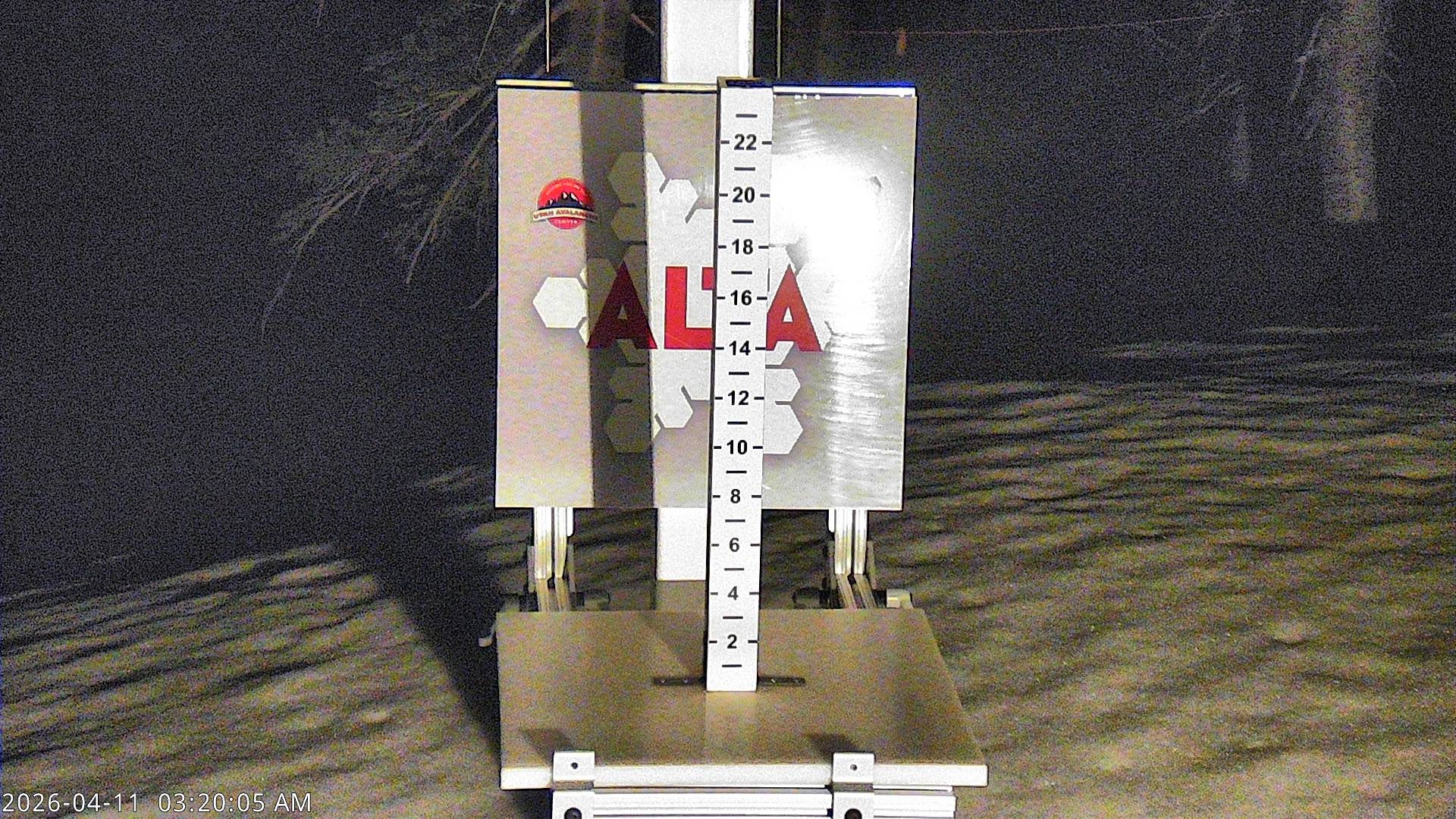 Alta Ski Area snow stake cam
