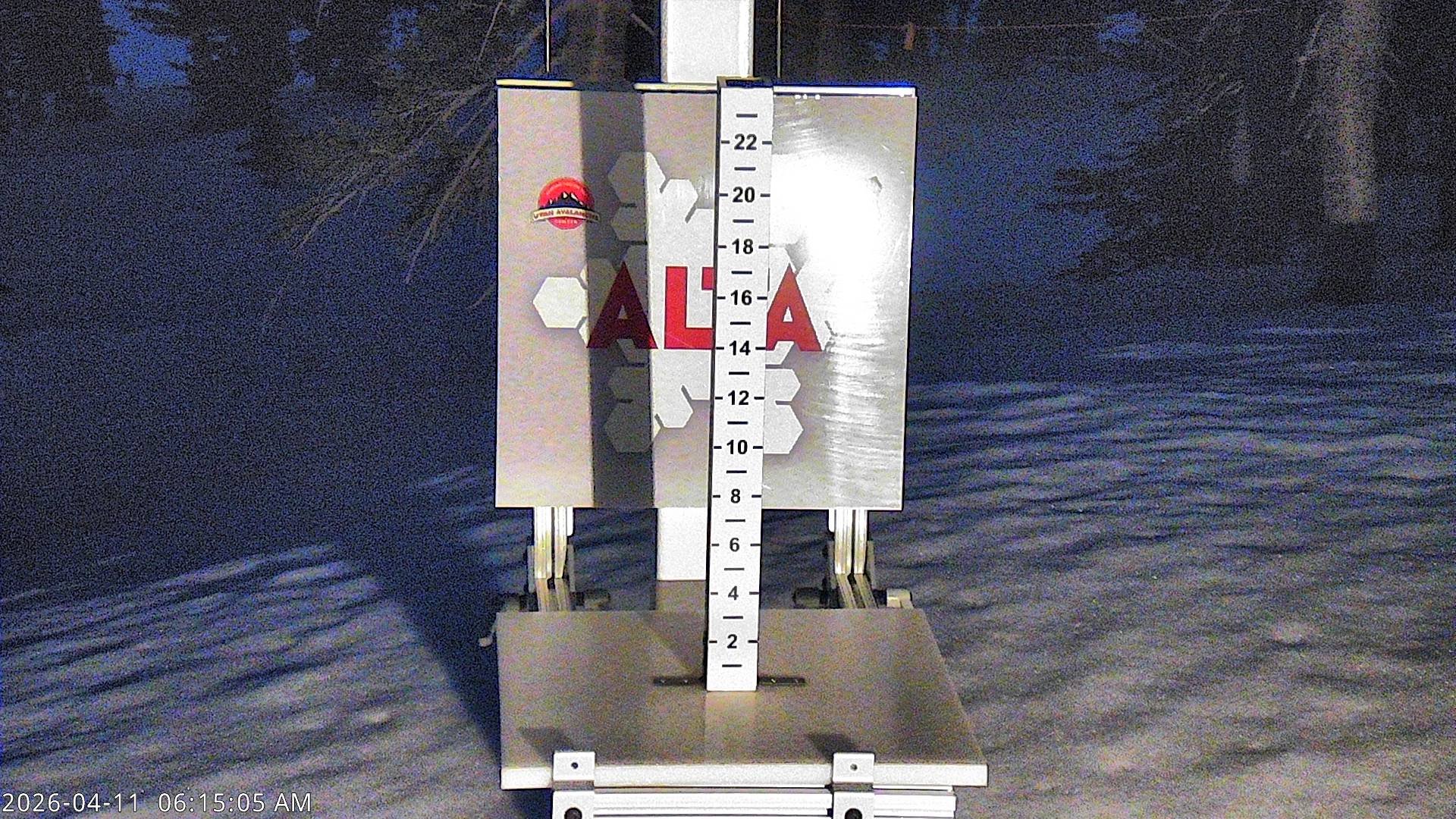 Alta Ski Area snow stake cam