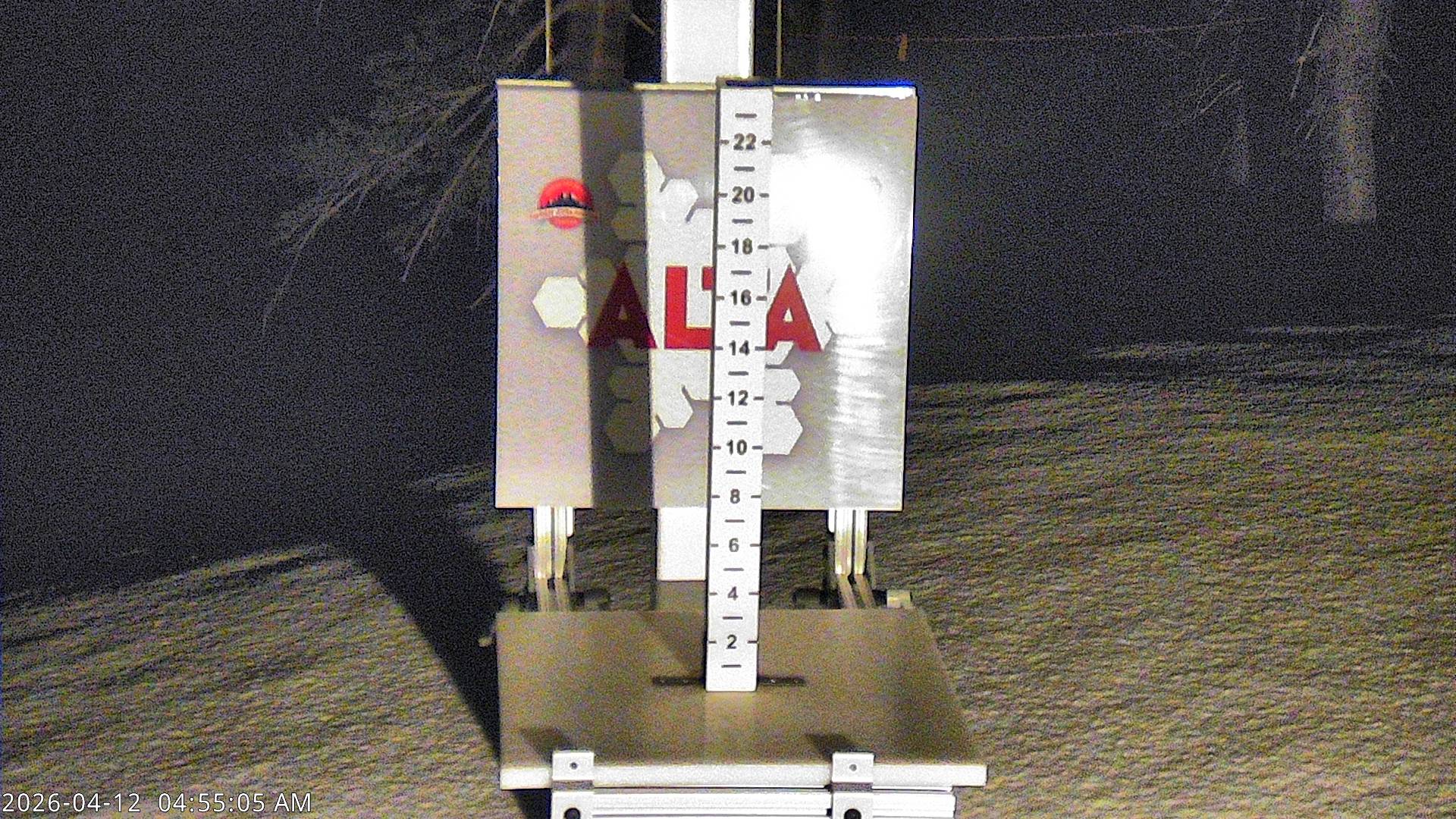 Alta Ski Area snow stake cam