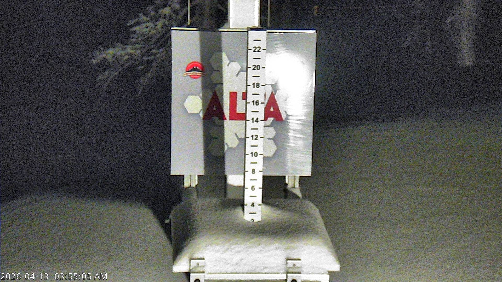 Alta Ski Area snow stake cam