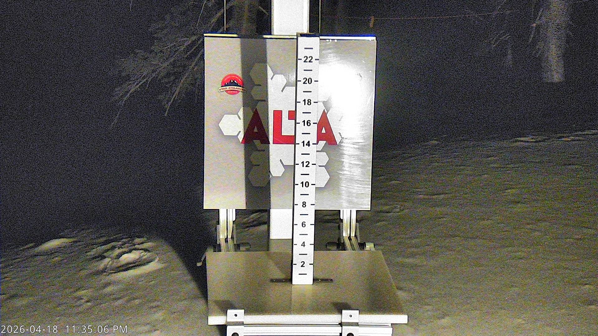 Alta Ski Area snow stake cam