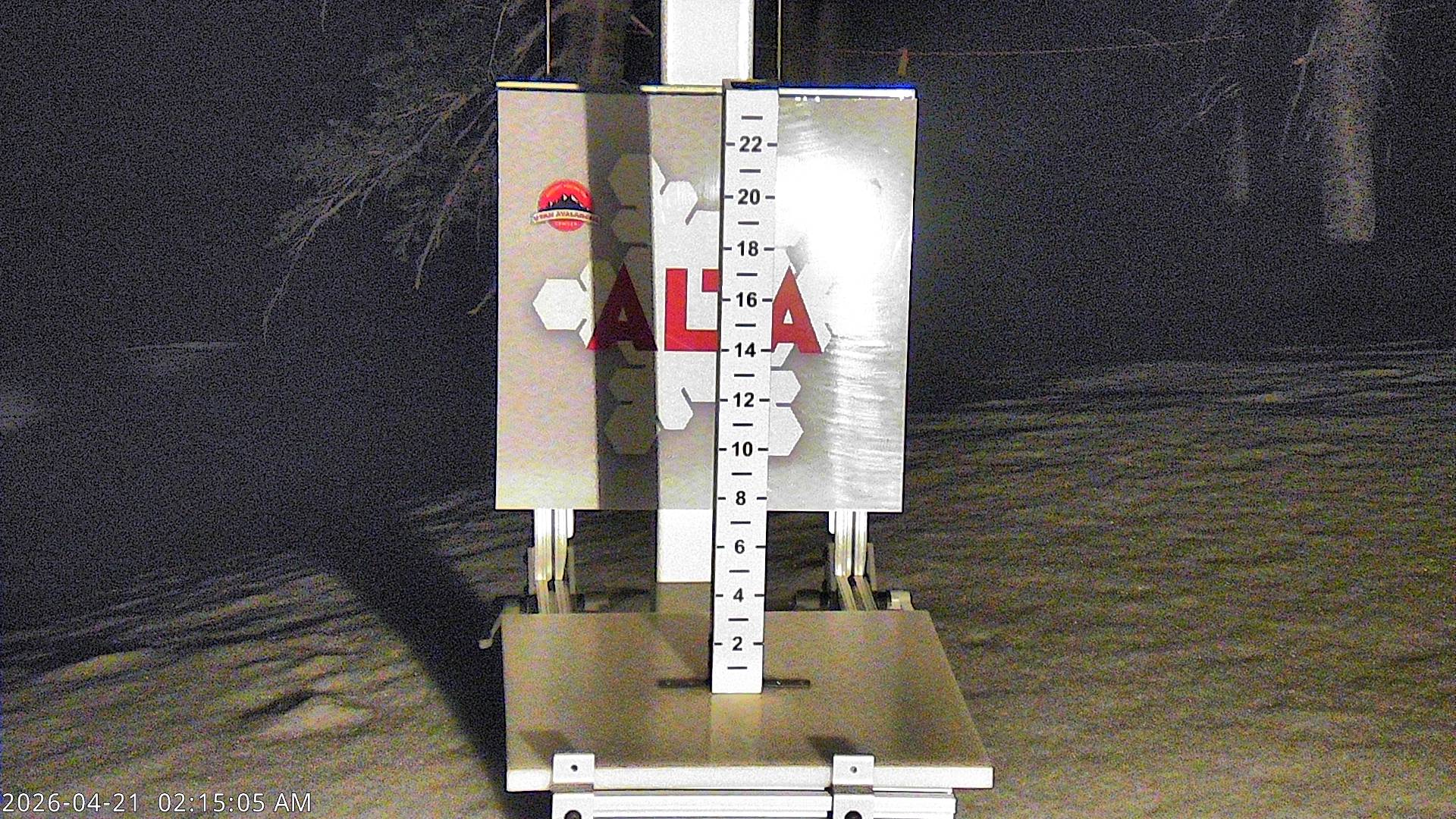 Alta Ski Area snow stake cam