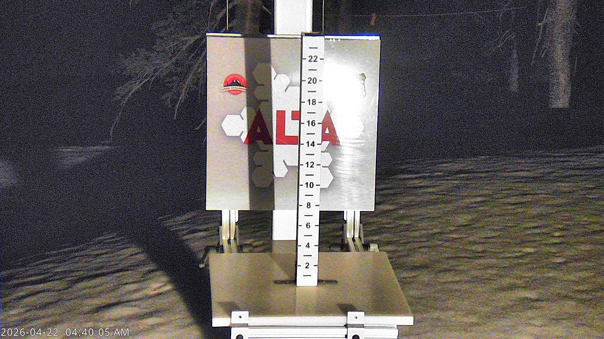 Alta Ski Area snow stake cam
