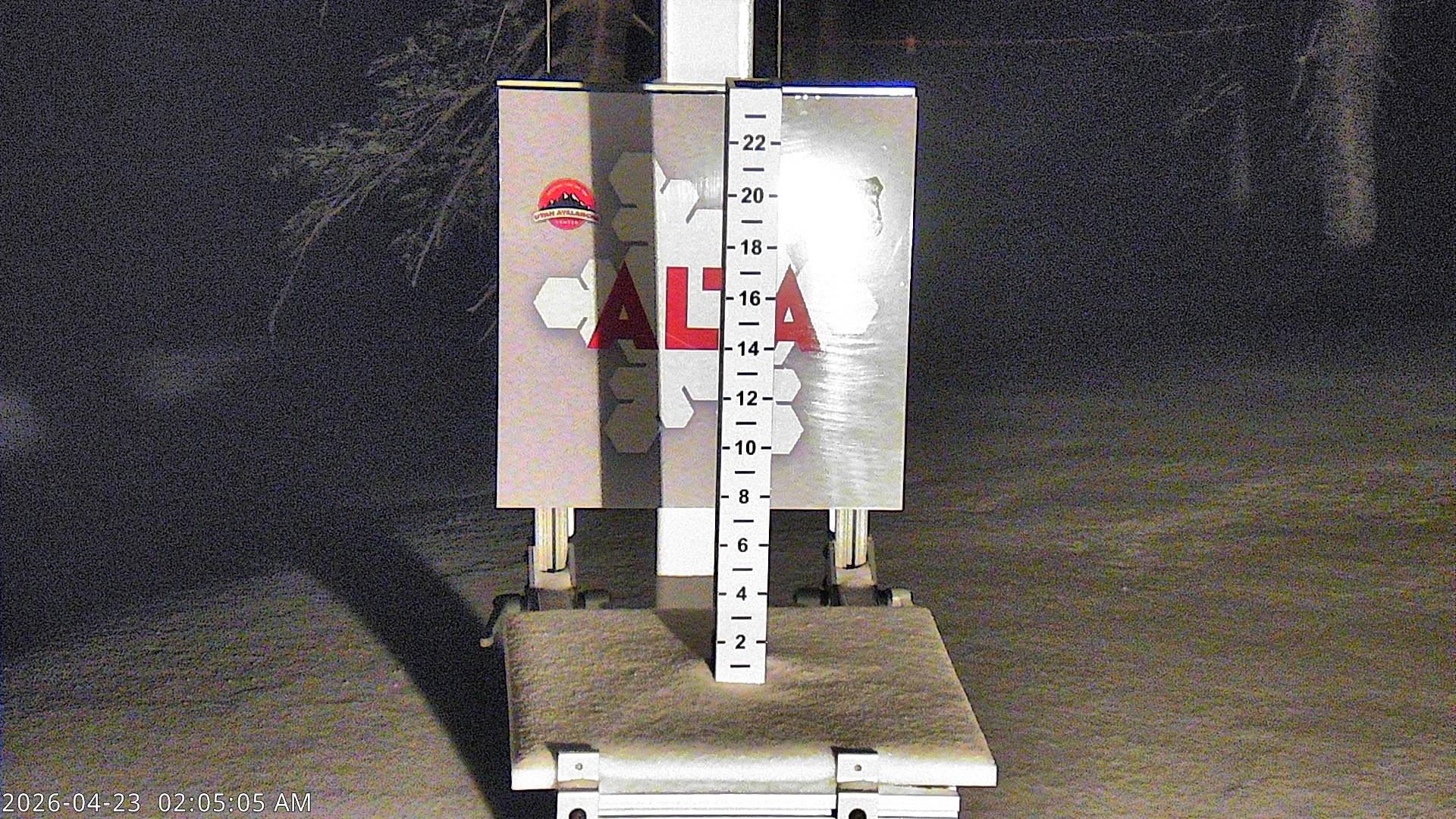 Alta Ski Area snow stake cam