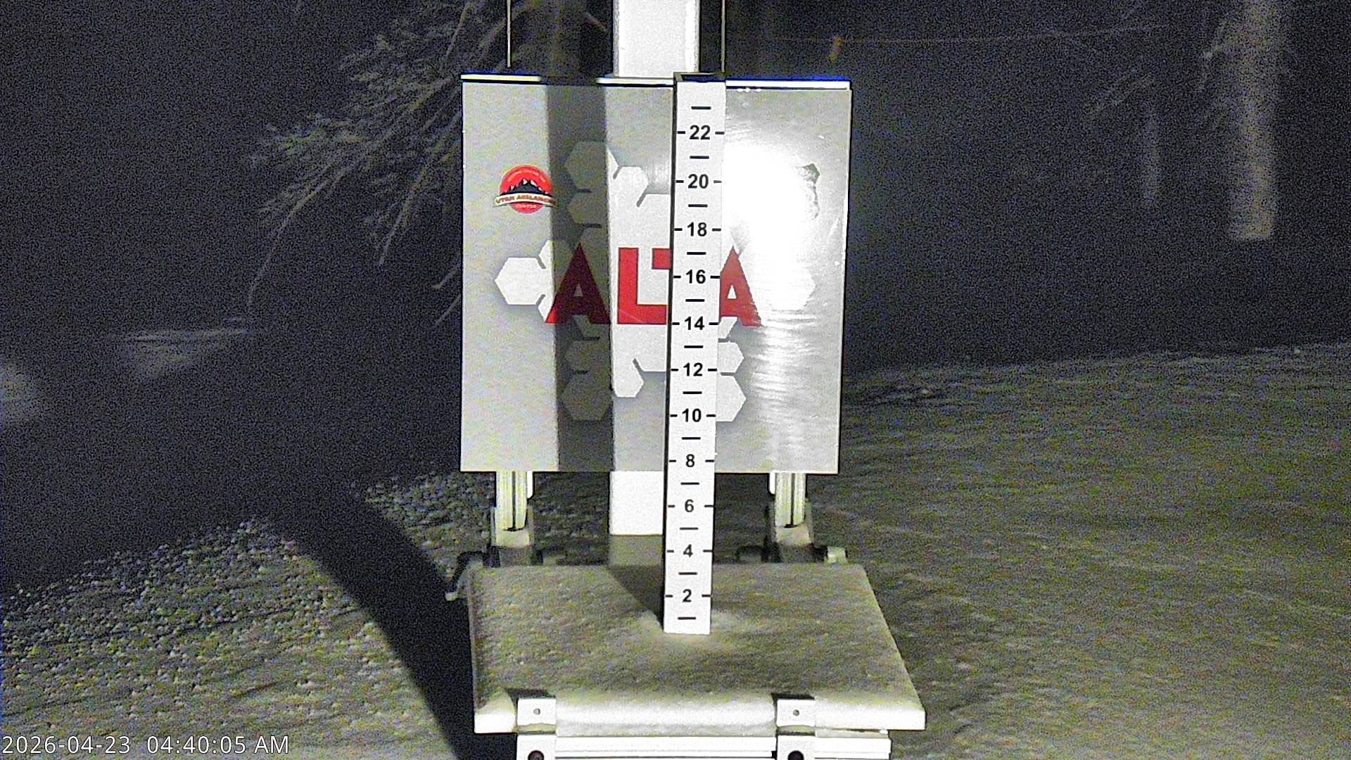Alta Ski Area snow stake cam