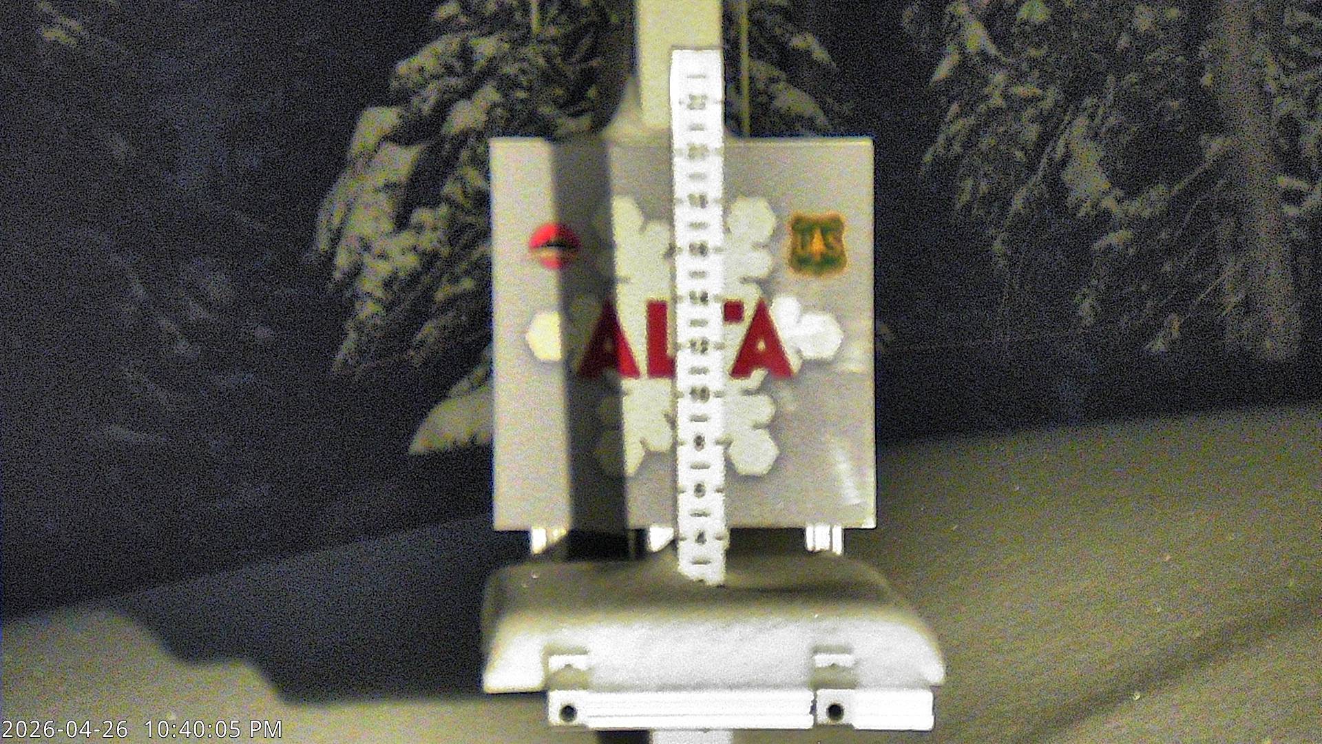 Alta Ski Area snow stake cam
