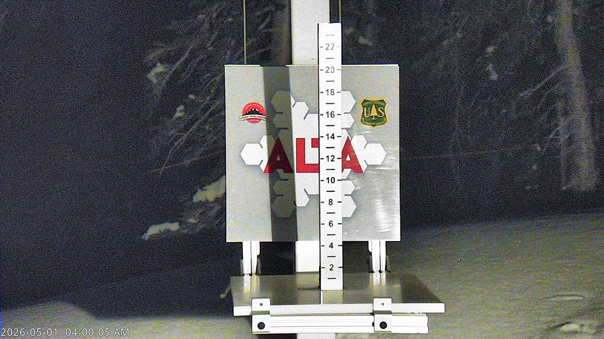 Alta Ski Area snow stake cam