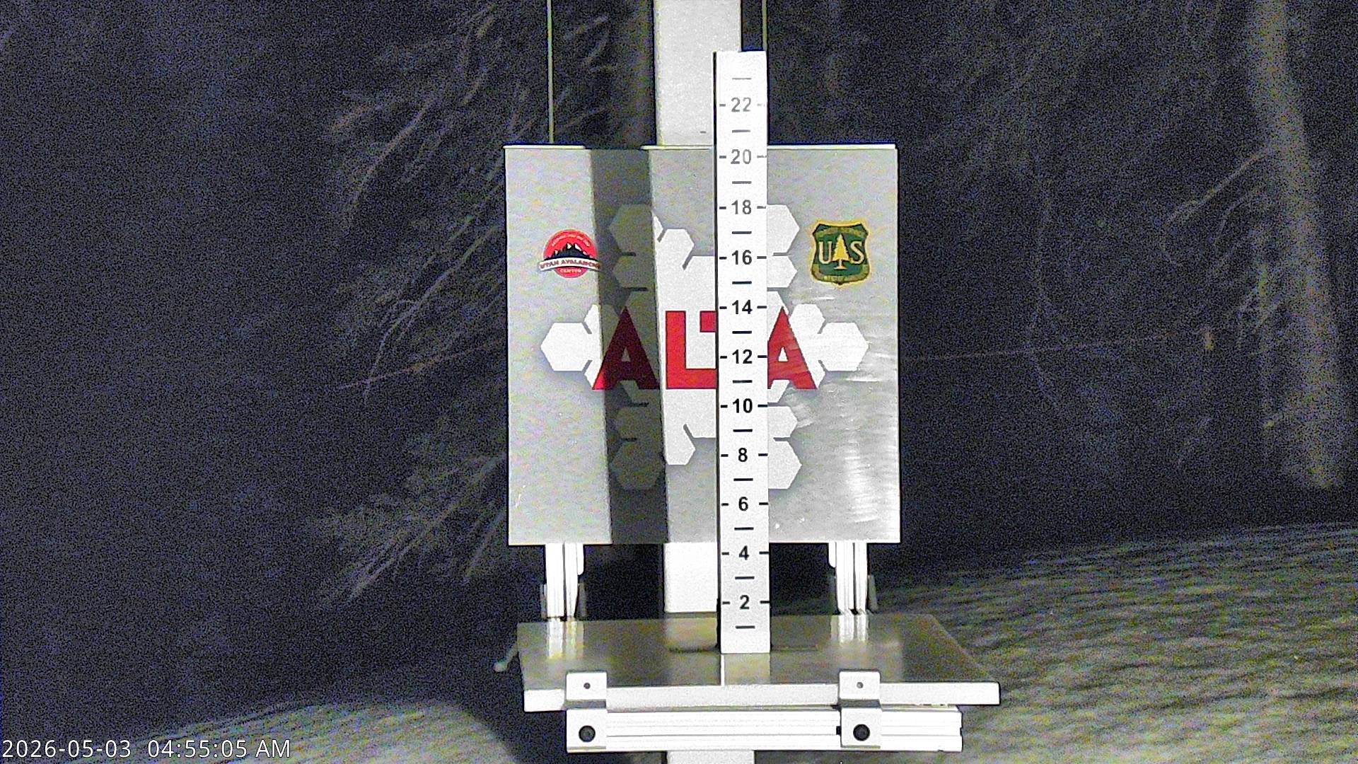 Alta Ski Area snow stake cam