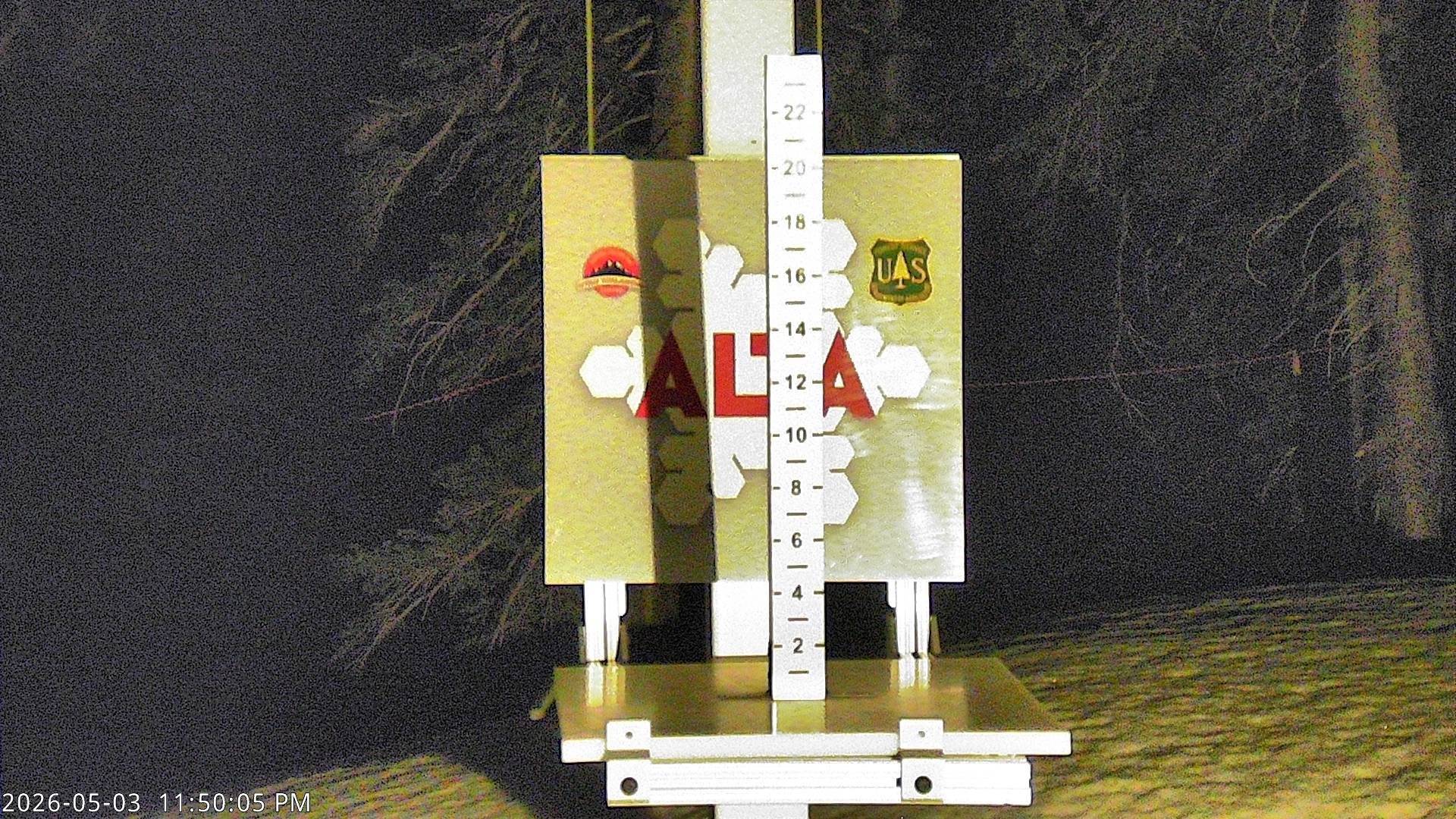Alta Ski Area snow stake cam