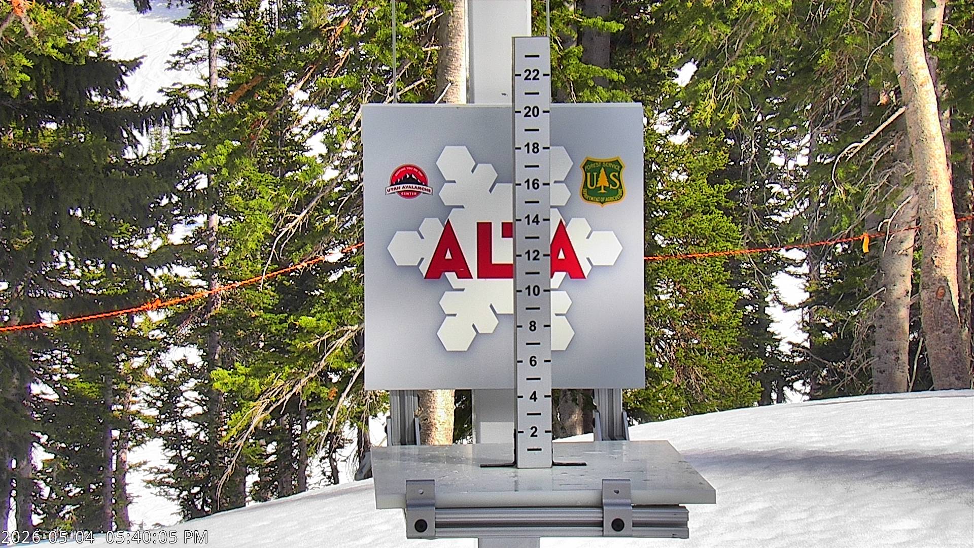 Alta Ski Area snow stake cam