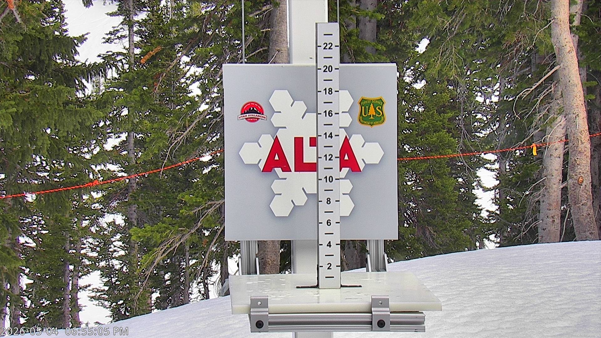 Alta Ski Area snow stake cam