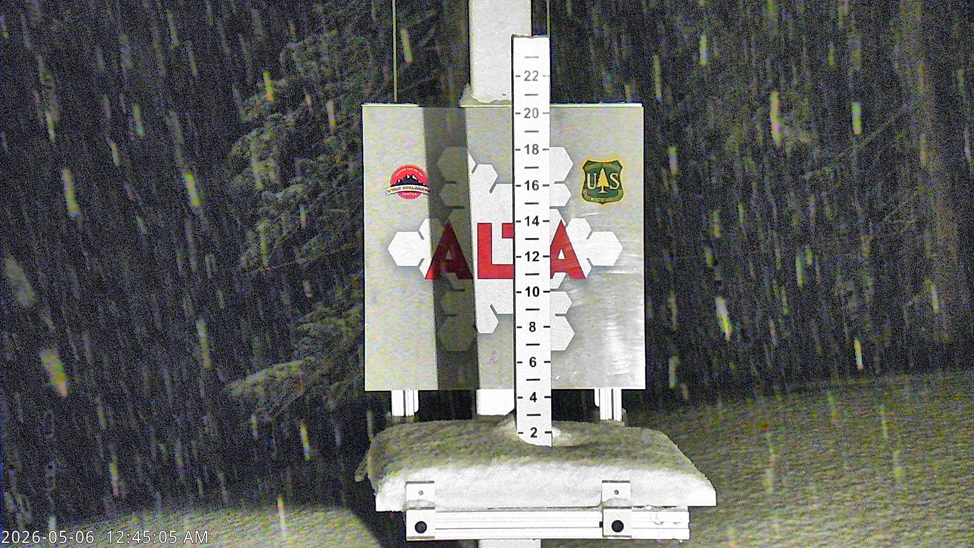 Alta Ski Area snow stake cam