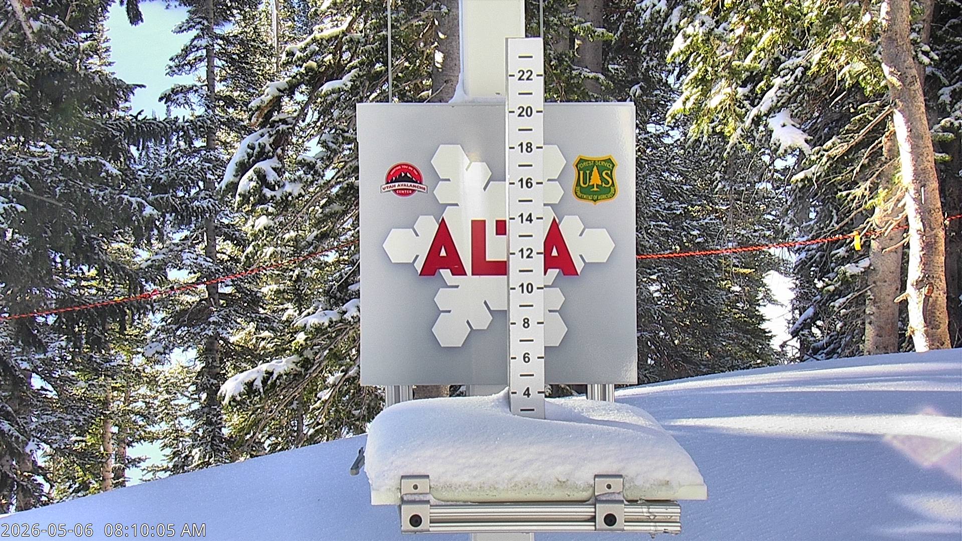 Alta Ski Area snow stake cam
