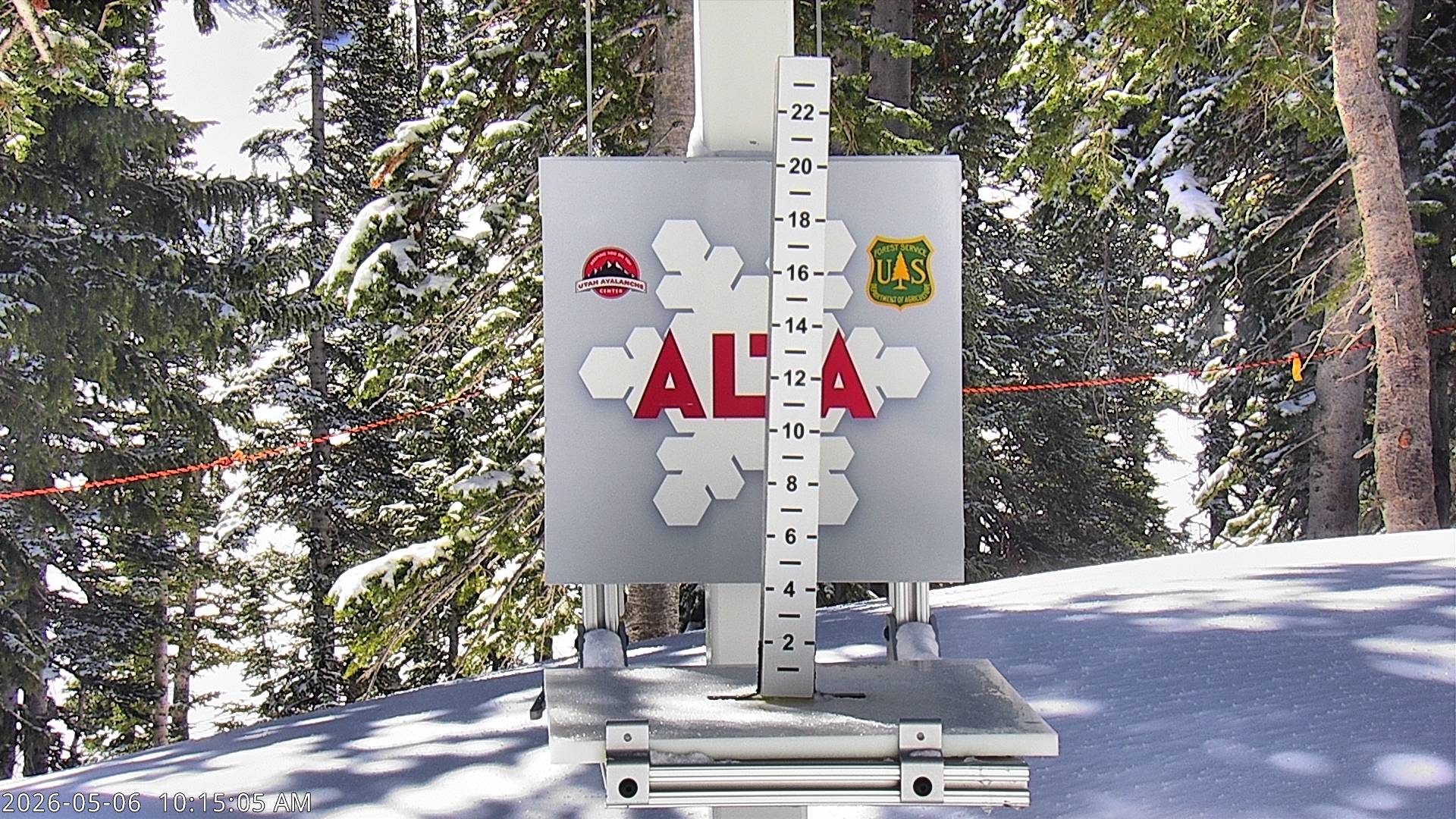 Alta Ski Area snow stake cam