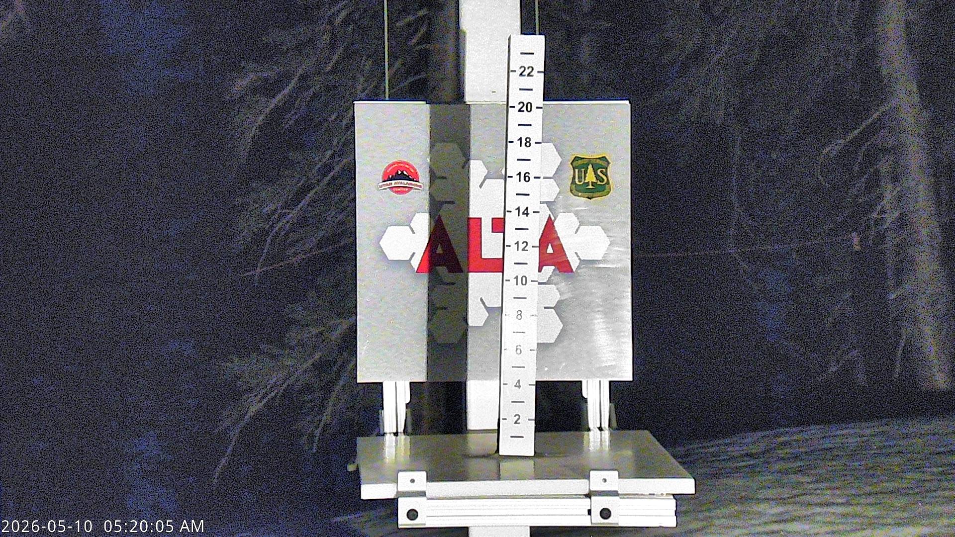 Alta Ski Area snow stake cam
