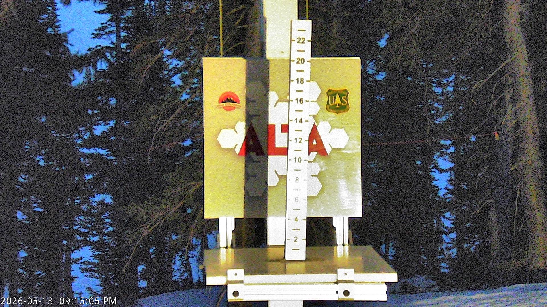 Alta Ski Area snow stake cam