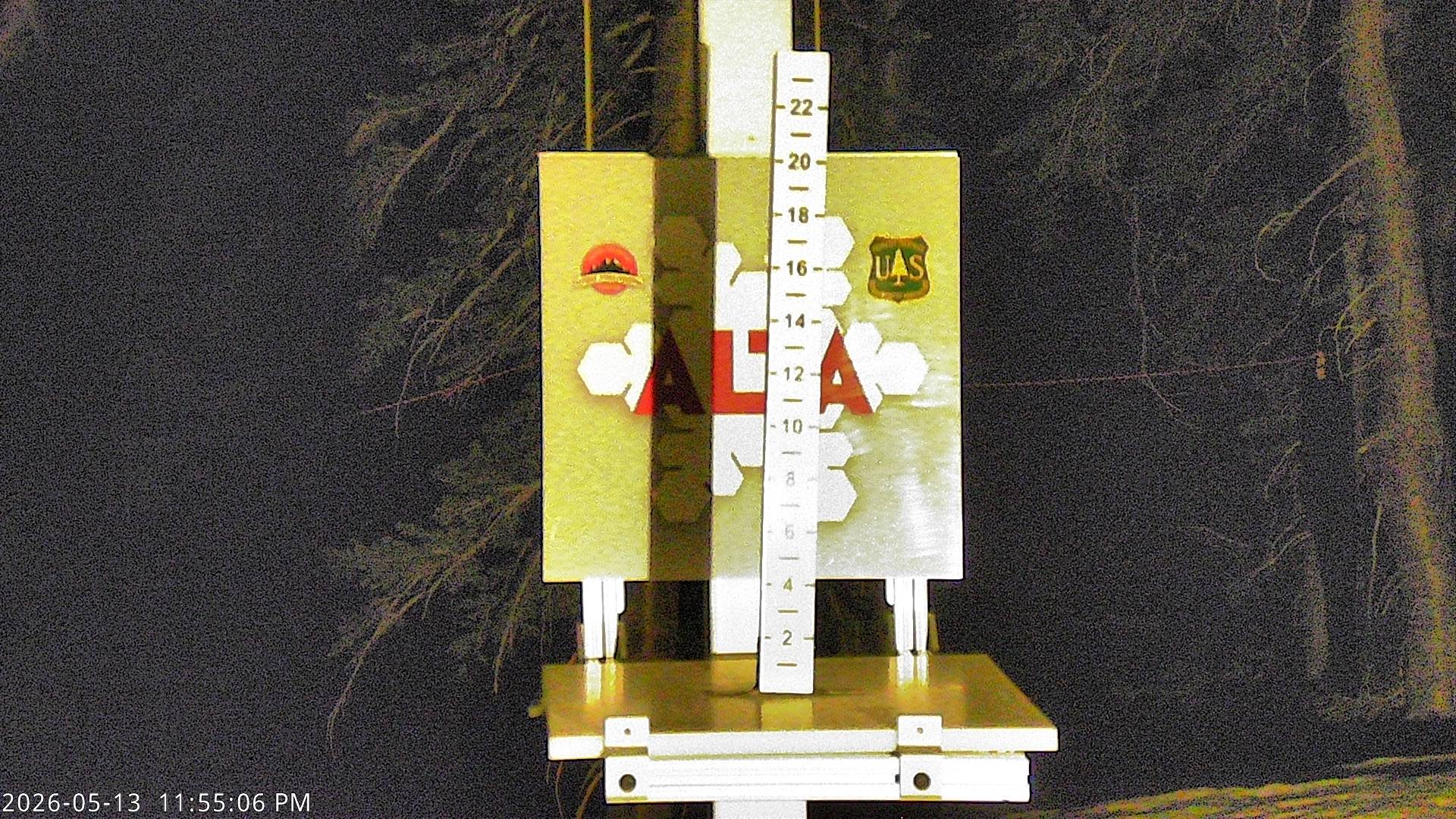 Alta Ski Area snow stake cam