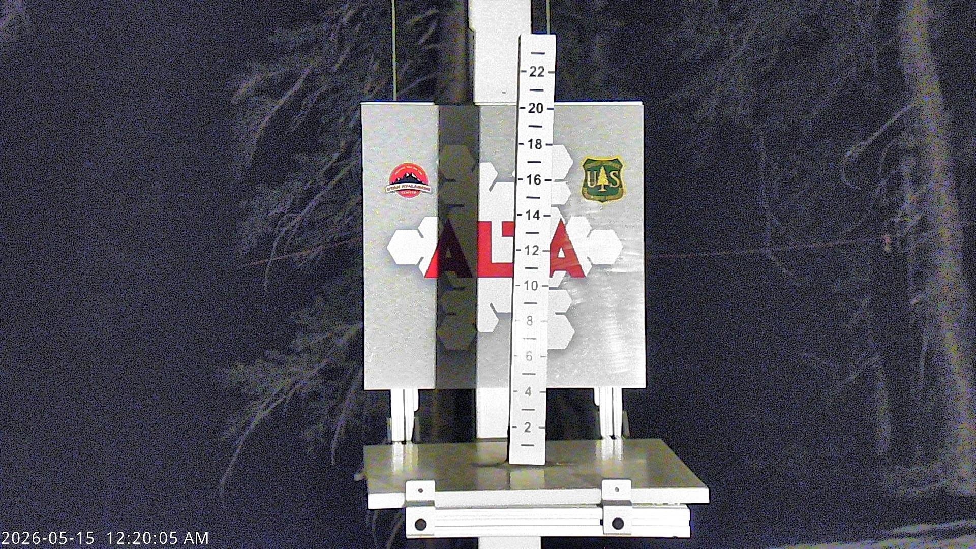 Alta Ski Area snow stake cam