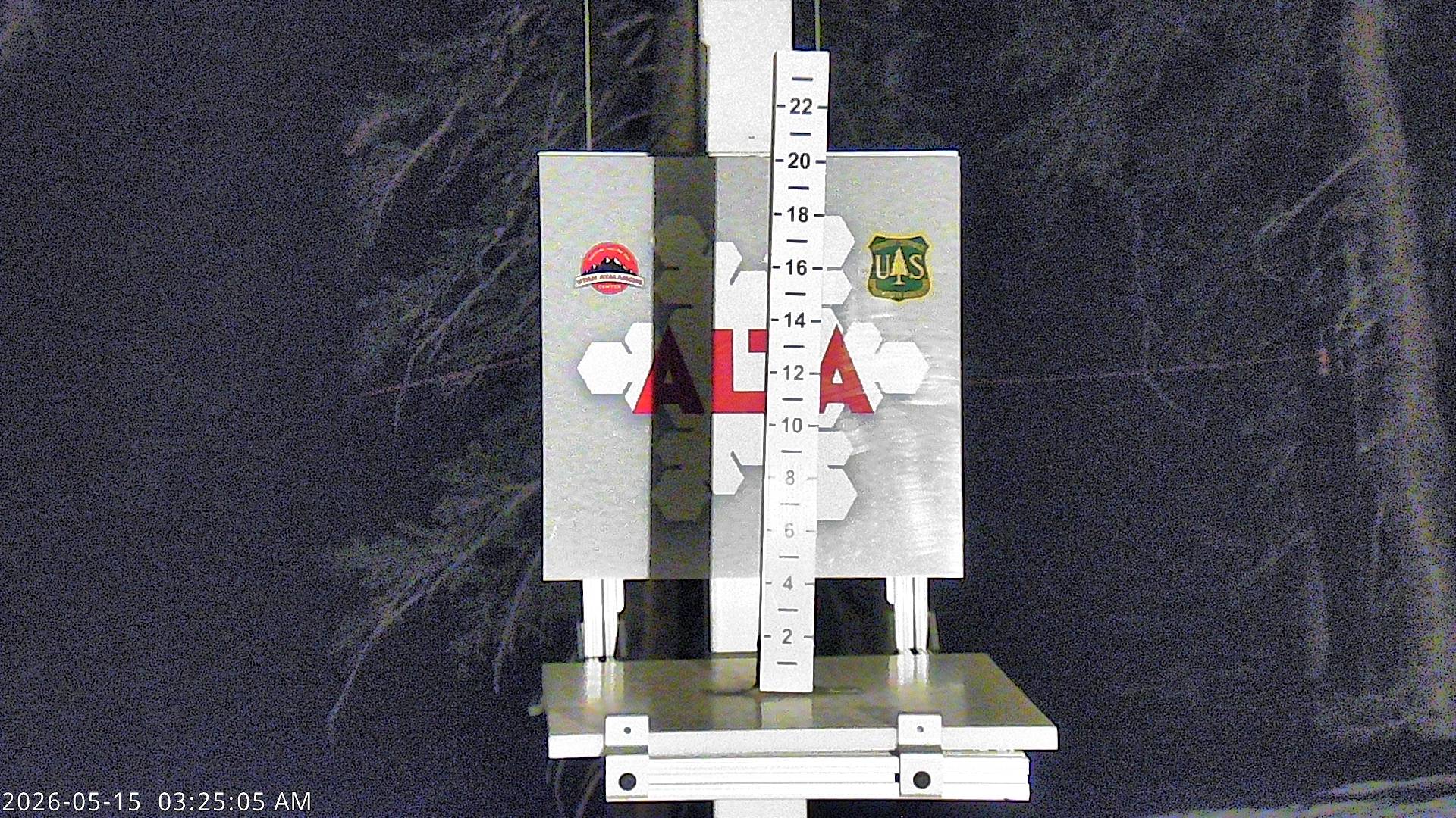 Alta Ski Area snow stake cam