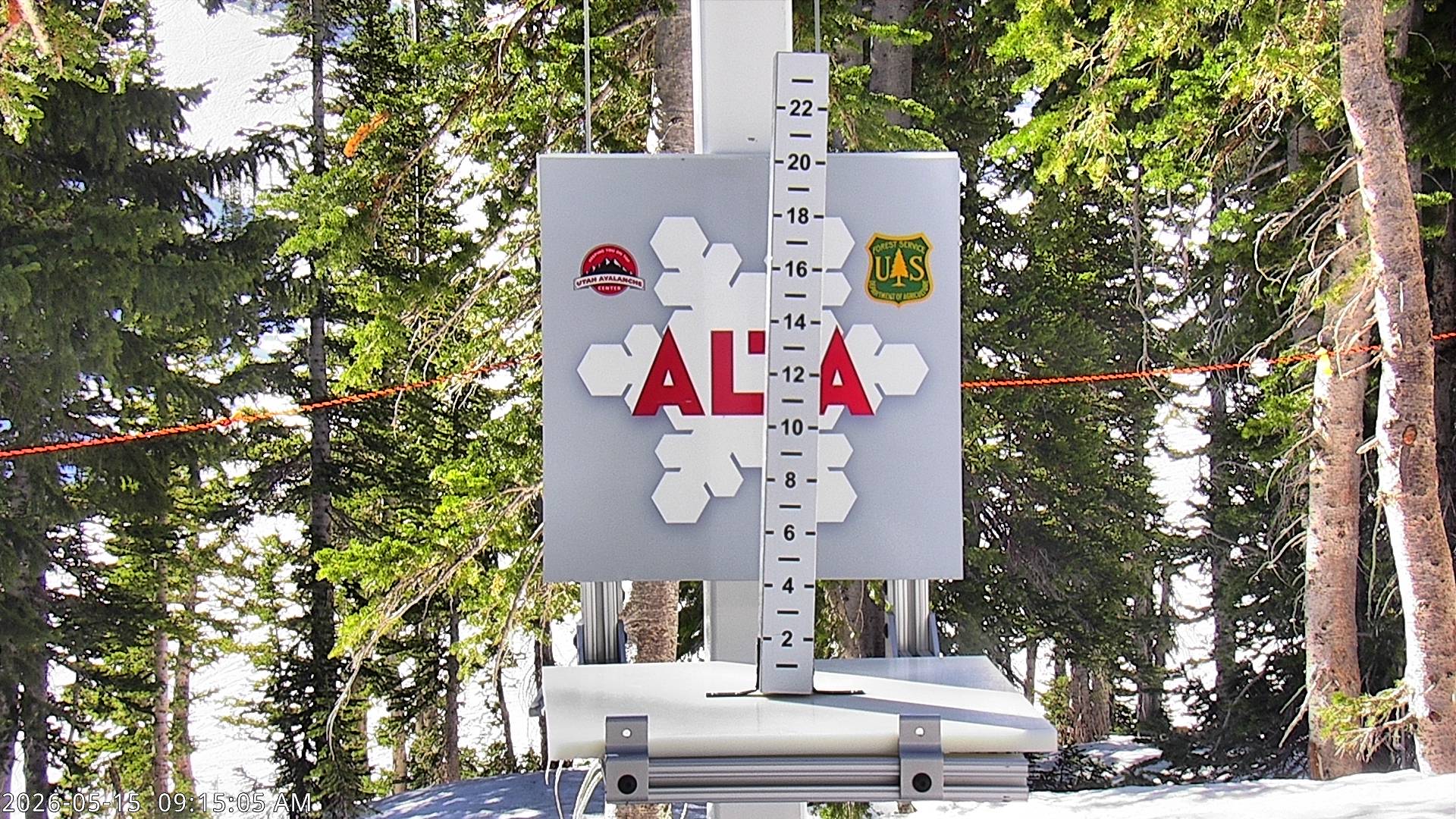 Alta Ski Area snow stake cam