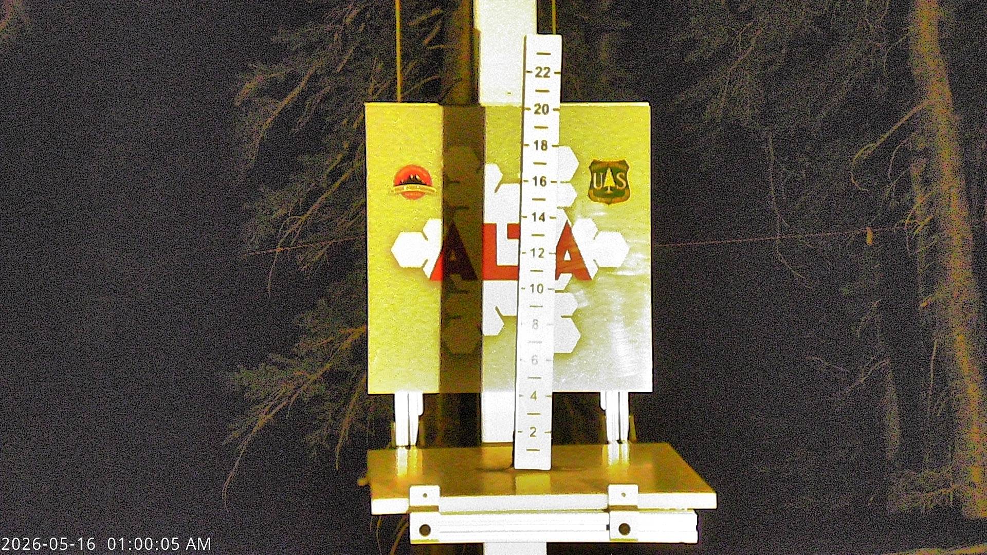 Alta Ski Area snow stake cam