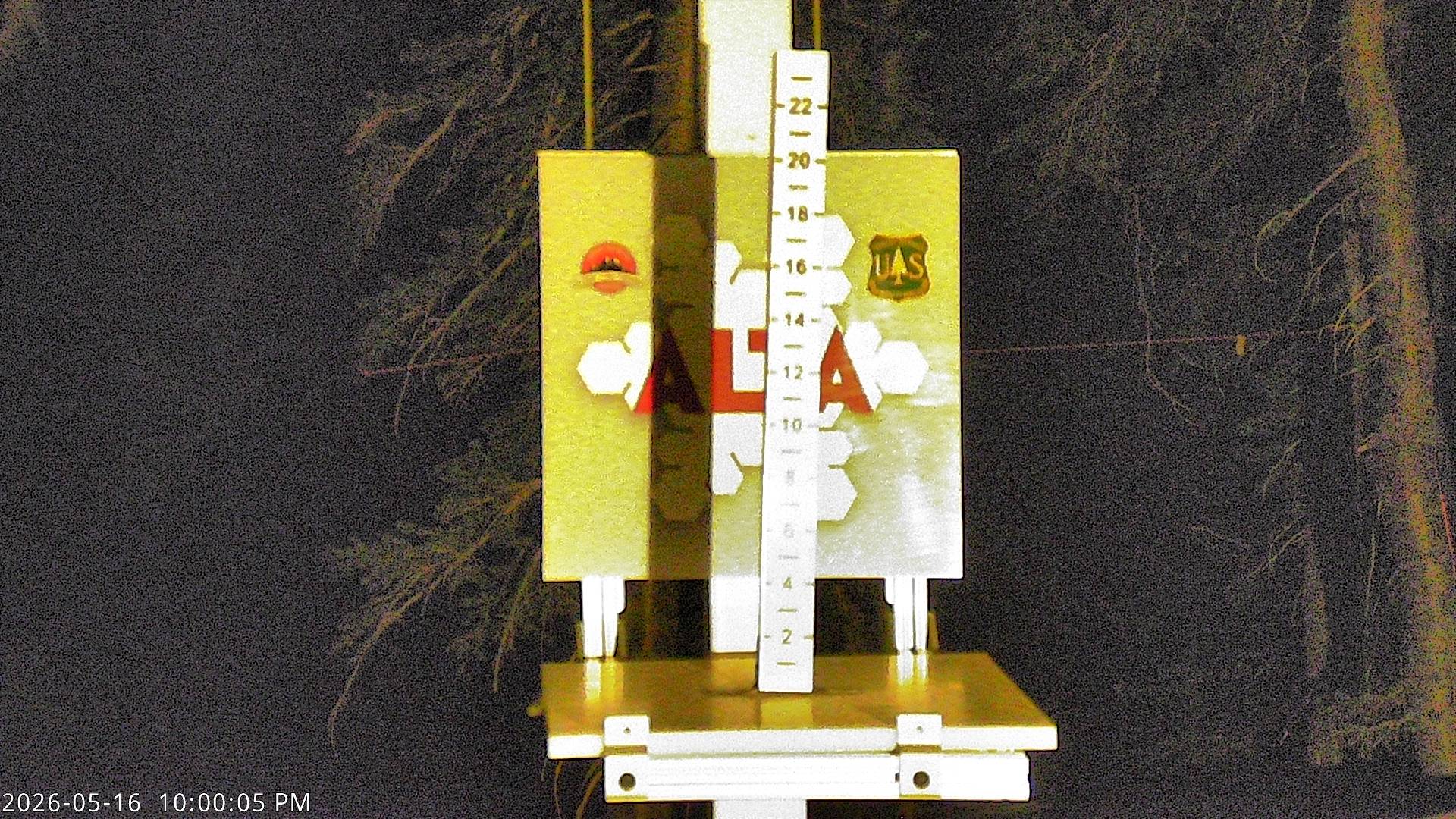 Alta Ski Area snow stake cam